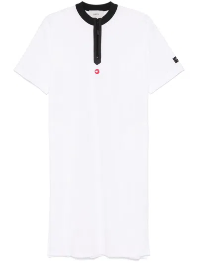 Coperni Half-zip Midi Dress In White