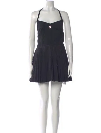 Pre-owned Coperni Halterneck Mini Dress W/ Tags In Blue