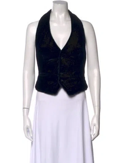 Pre-owned Coperni Halterneck Sleeveless Top W/ Tags In Black