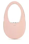 Coperni Mini Glossy Swipe Bag In Pink