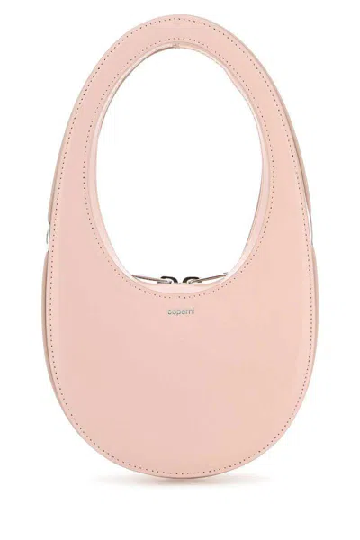 Coperni Mini Glossy Swipe Bag In Rosa