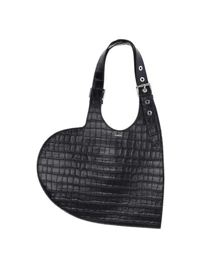 Coperni Heart Bag In Black