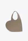 Coperni Heart Beige Leather Tote Bag