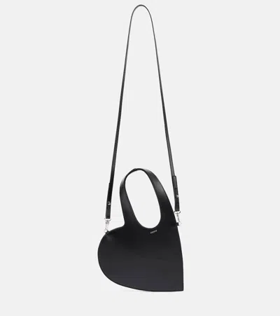 Coperni Heart Leather Tote Bag In Black