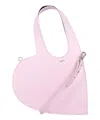 Coperni Mini Heart Tote Bag With Detachable Strap In Pink