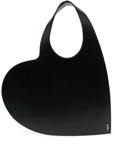 COPERNI HEART-SHAPE LEATHER TOTE BAG