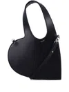 Coperni Heart-shaped Black Bag With Adjustable Shoulder Strap In Black