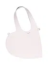 Coperni Heart-shaped Crossbody Bag In Pink Calf Leather In Pink