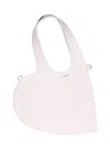 Coperni Heart-shaped Crossbody Bag In Pink Calf Leather In Pink