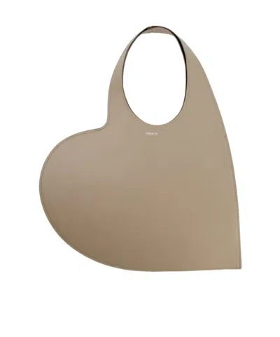 Coperni Heart Tote Bag In Nude