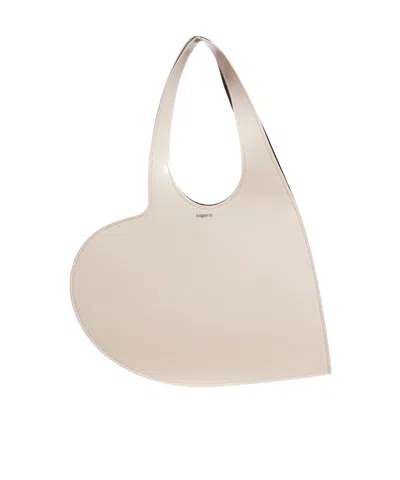 Coperni Heart-shaped Handbag In Neutral