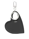 Coperni Heart-shaped Leather Keyring In Black