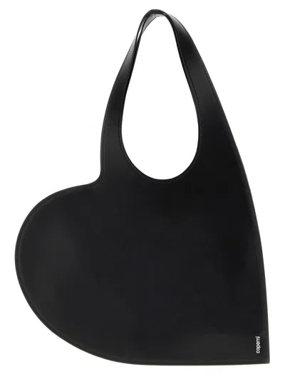 Coperni Heart-shaped Small Tote Bag In Black