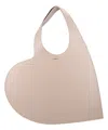 Coperni Heart Shoulder Bag In Beige