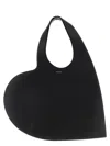Coperni Double Heart Shoulder Bag In Black