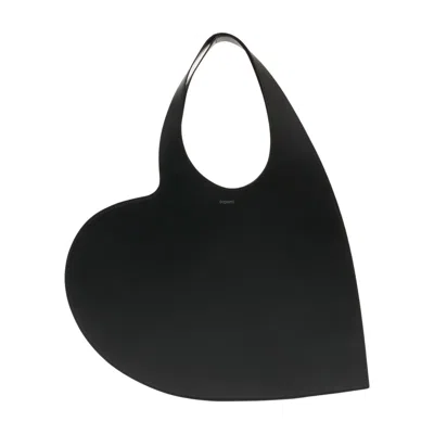 Coperni Heart Shoulder Bag In Black