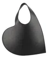 Coperni Heart-shape Leather Tote Bag In Black