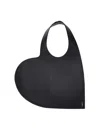 Coperni Heart Tote Bag - Black In Black