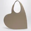 Coperni Heart Beige Leather Tote Bag