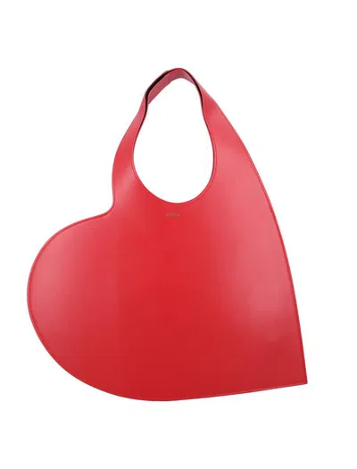 Coperni Heart Tote Bag In Red