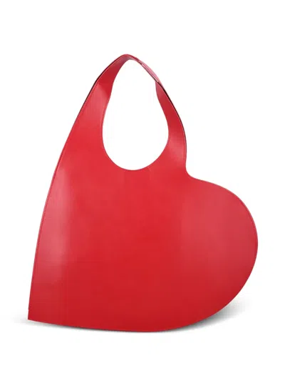 Coperni Heart Tote Bag In Red