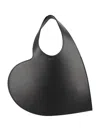 Coperni Asymmetrical Heart-shaped Shoulder Bag In Black