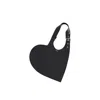Coperni Asymmetrical Heart-shaped Shoulder Bag In Black