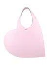 Coperni Heart Shape Tote Bag With Single Handle In Pink