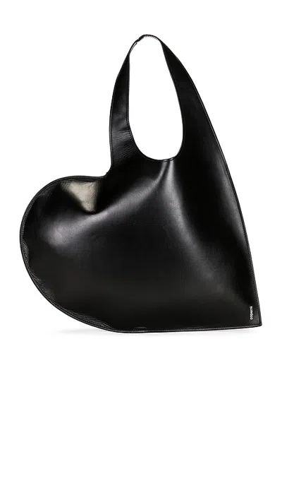 Coperni Heart Tote In Black