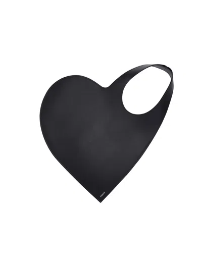 Coperni Heart Tote In Black