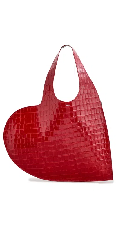 Coperni Heart Tote Red