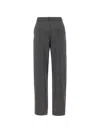 Coperni Herringbone-pattern Trousers In Gray