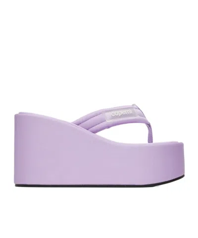 Coperni High-heeled Slippers In Purple