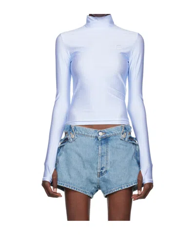 Coperni High-neck Logo Sweater In Blue