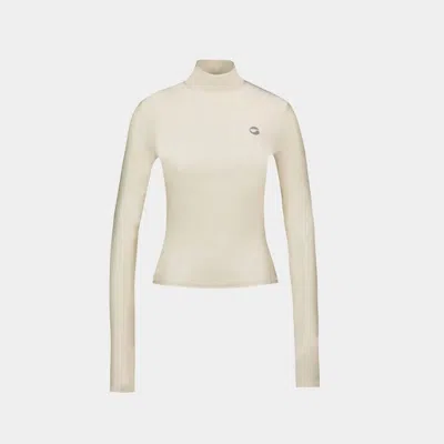 Coperni Nylon High-neck T-shirt In White