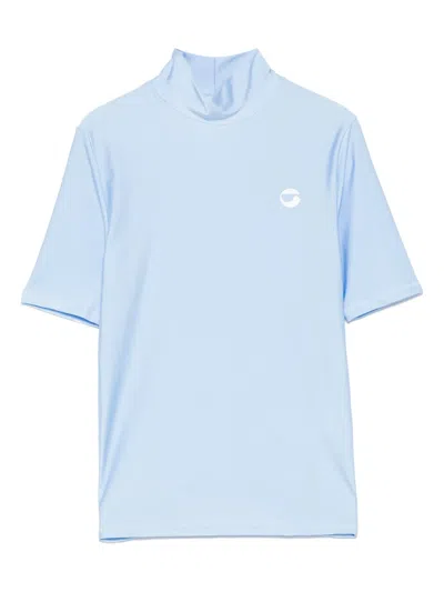 Coperni High-neck T-shirt In Blue