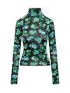 Coperni High Neck Top In Black