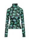 Coperni High Neck Top In Black