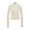 Coperni Logo-print High-neck Top In Neutral