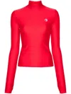 Coperni Tight High Neck Top In Rot