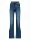 Coperni High-waist Denim Pants With Flared Leg In Blue