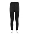Coperni High-waist Skinny Stirrup Trousers In Black