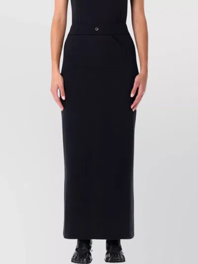 Coperni High Waist Skirt Front Pocket Design In Black