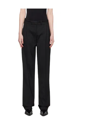 Coperni High Waist Straight Trousers In Black