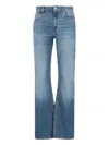 Coperni High-waisted Light Blue Straight-leg Jeans In Blue