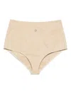 Coperni High-waisted Mini Shorts In Neutral