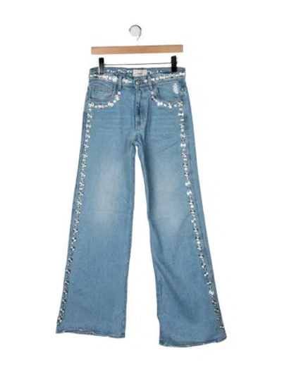 Pre-owned Coperni High-rise Flared Jeans W/ Tags In Blue