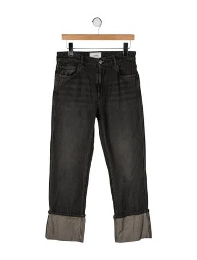 Pre-owned Coperni High-rise Straight Leg Jeans In Green
