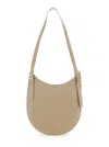 Coperni Belt Strap Leather Hobo Bag In Cream