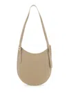 Coperni Belt Strap Leather Hobo Bag In Nude